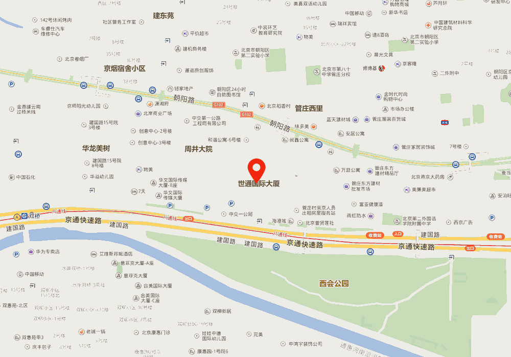 世通国际大厦位置地图